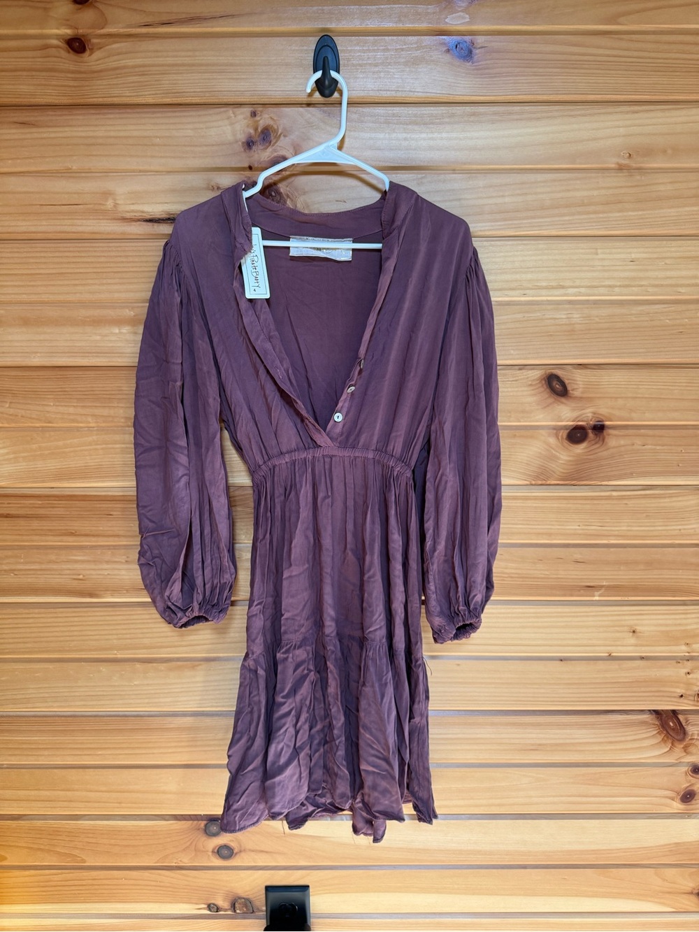 Jen’s Pirate Booty Women's Plum Long Sleeve Dress